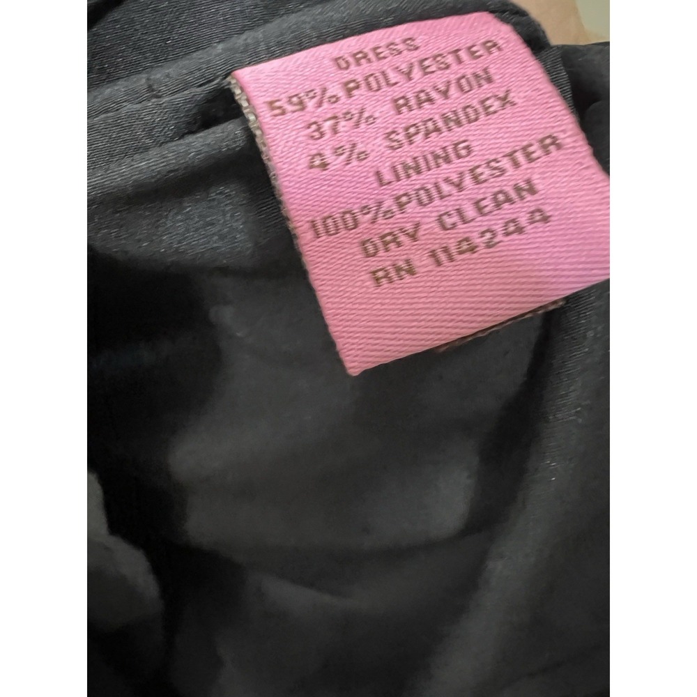 Eliza J Sheath Dress Womens 4 Black Knee Length Career Evening Pockets Party - Picture 2 of 4
